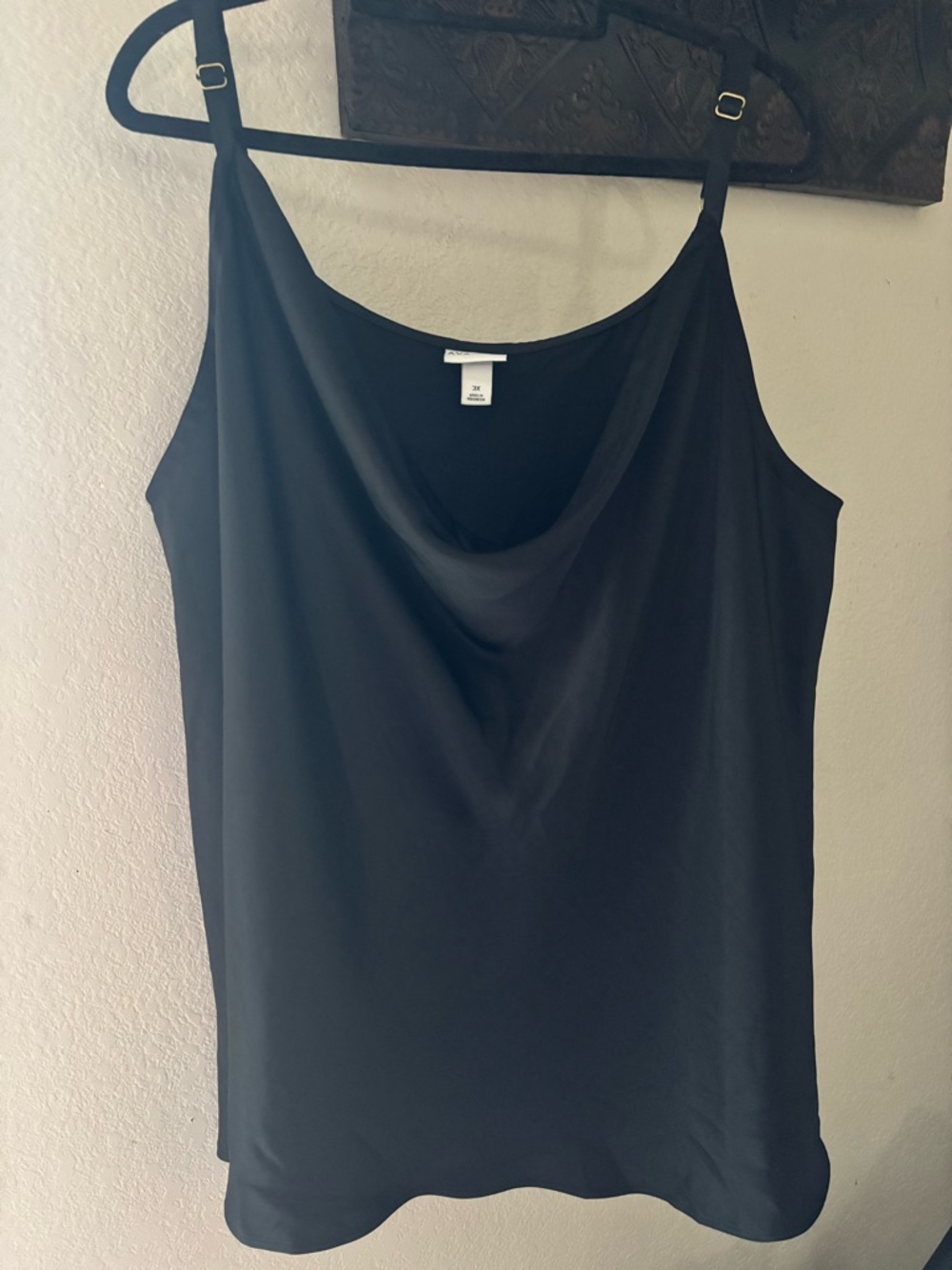 Ava & Viv Black Cowl Neck Camisole